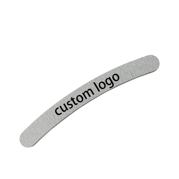 Professional bulk personalized washable wearable 100/180 zebra nail files banana nail file