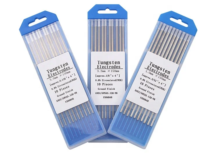 Wz8 zirconium tungsten TIG tungsten electrode white head tungsten needle 150mm/175mm