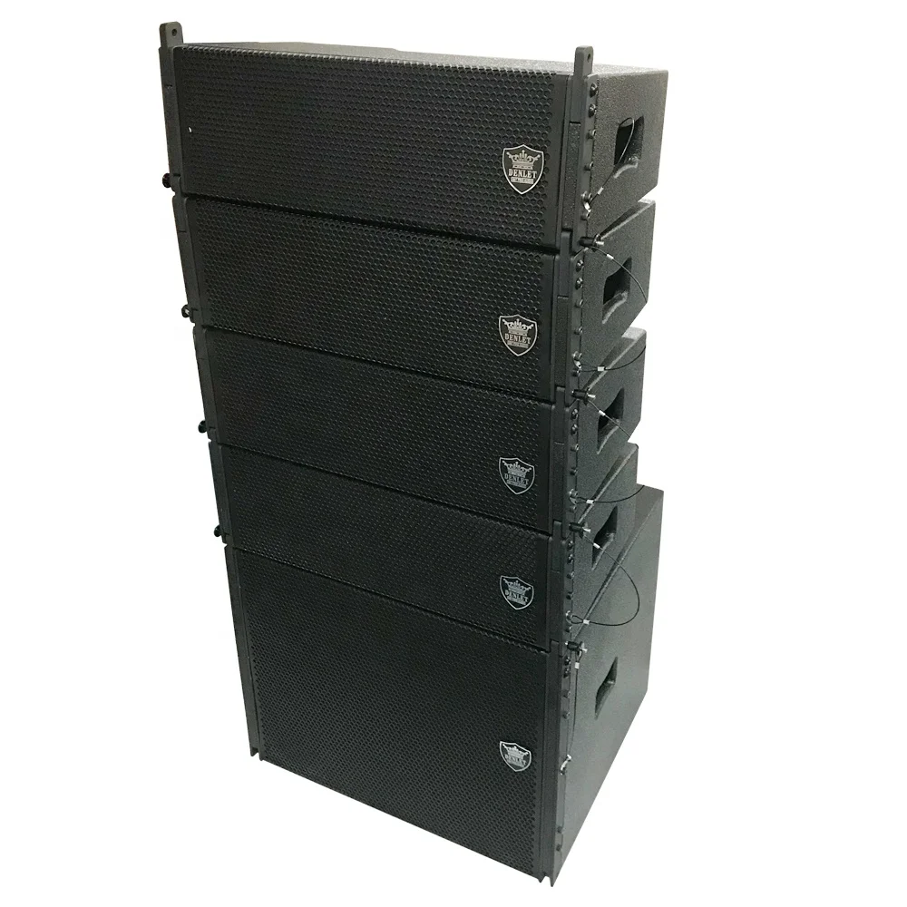 16ohms 4pcs dual 6 inch Two Way line array with 1pcs 15 inch subwoofer  professional line array stage speakers system