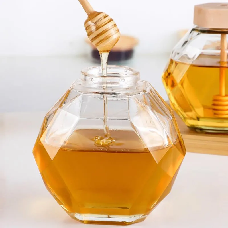 
Manufacturer 8oz Round Shape Glass Jar For Honey Jam Jelly With Metal Lid 