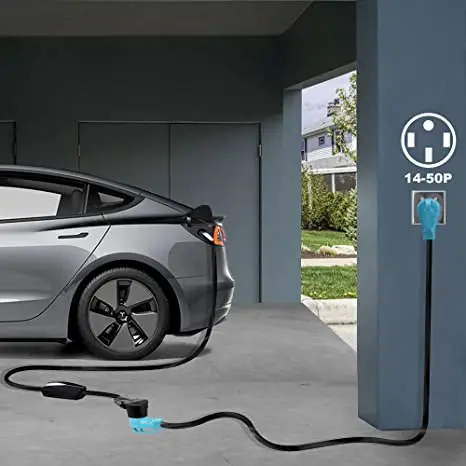 NEMA 14-50P 50 Amp 25 Feet, Heavy Duty Gauge STW Wire EV Charging and RV Trailer Campers RV/EV Extension Cord