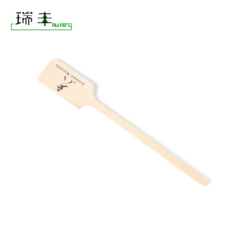 Custom Logo Printed Disposable Wooden Coffee Stick High Quality Tea Filter for Home Use Matched with Coffee Cup Lids Box Packed