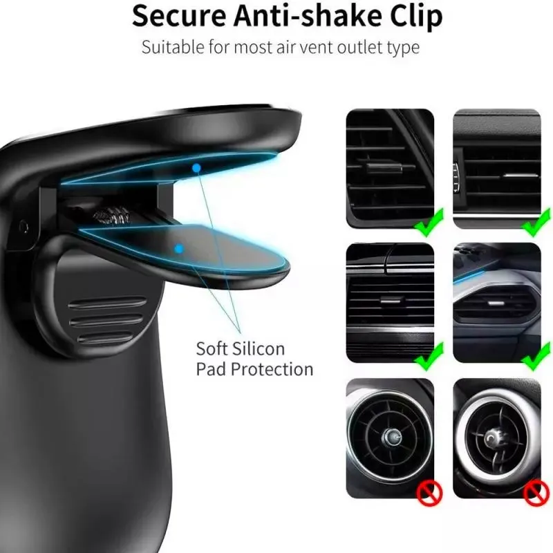 
Amazon is hot! Universal magic mobile phone magnetic suction car bracket vent clip holder 