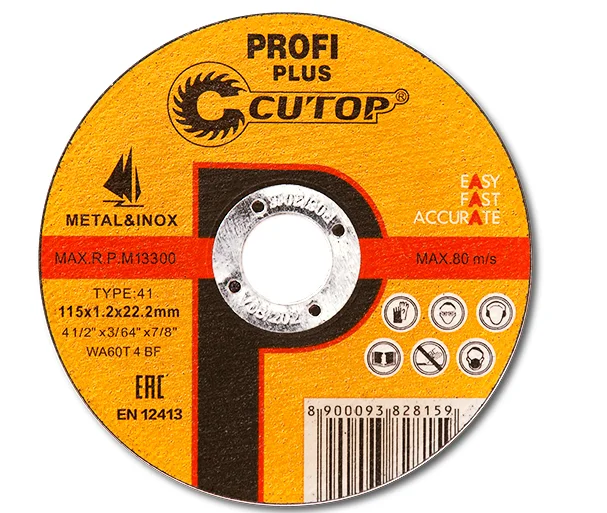 CUTOP Profi 4.5 inch /115x1.2x22.2 Super Resin Cut Off Wheel For European Market