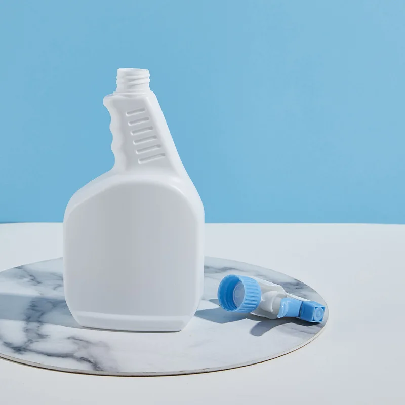 Minimalist Plastic Hdpe 500ml 750ml 1000ml 1 Liter clear White Liquid Detergent Bottle Trigger Spray