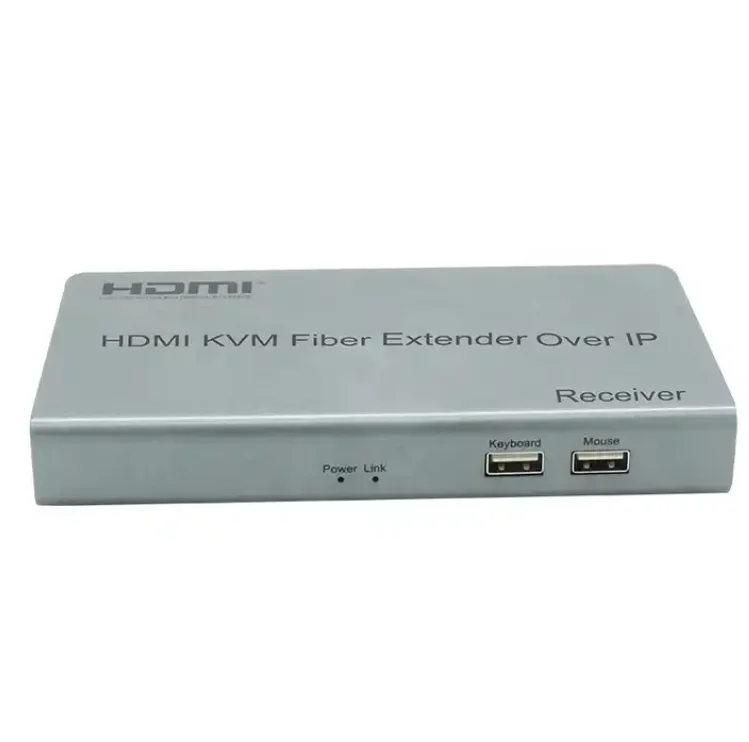 1080P 60Hz HDMI loop KVM Fiber Extender over IP support 20KM one to multipoint Metal Housing long distance extender
