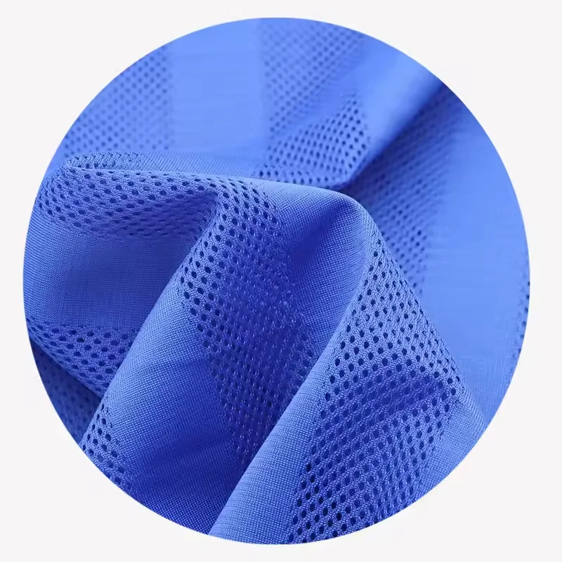 2024 Custom breathable 100%polyester sportswear fabric birdseye weft knitting mesh fabric for football soccer wear