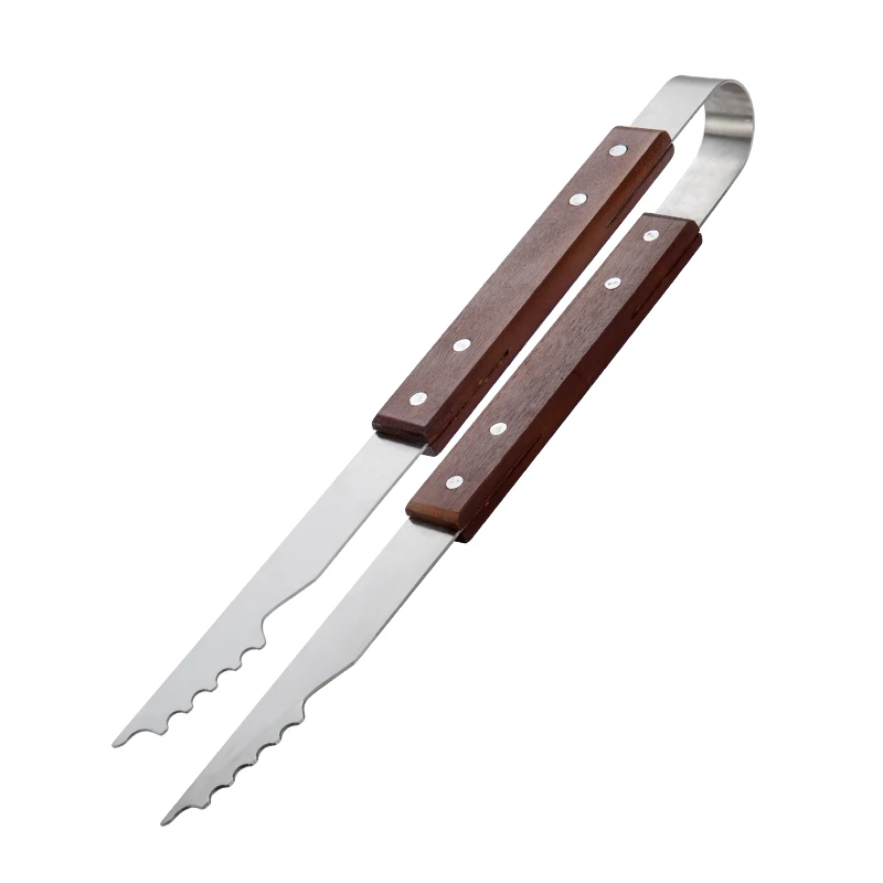 2cr13 Stainless Steel BBQ Tool Set with Solid Hard Wood Handles BBQ Grill Tools Set