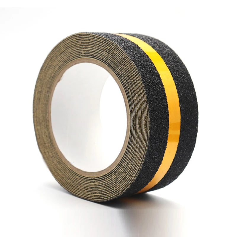 Water acrylic glue Black Yellow Floor Non Antiskid Grip Stair Anti-Slip Reflective Tape