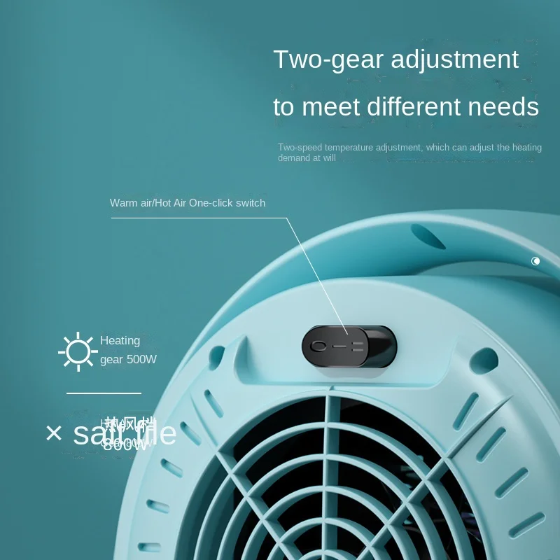 Amazon Top Sale 220V PTC Table Heater Fan Radiator With Projection Lamp Hand Warmer Rechargeable Household Accessory