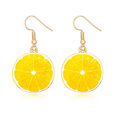 Lemon Earrings Cute Fruit Earrings Jewelry for Women