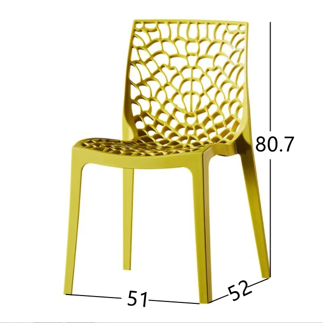 modern dining chair home furniture all PP made stackable plastic chairs seat cooling factory wholesale best quality and price