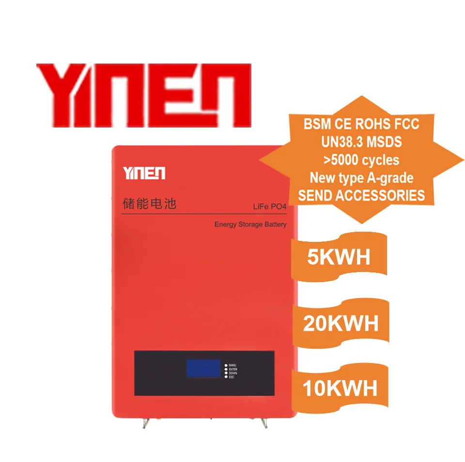 Deep Cycle Lifepo4 48v 51.2v 100ah Wall Mounted Lithium Battery for solar storage system