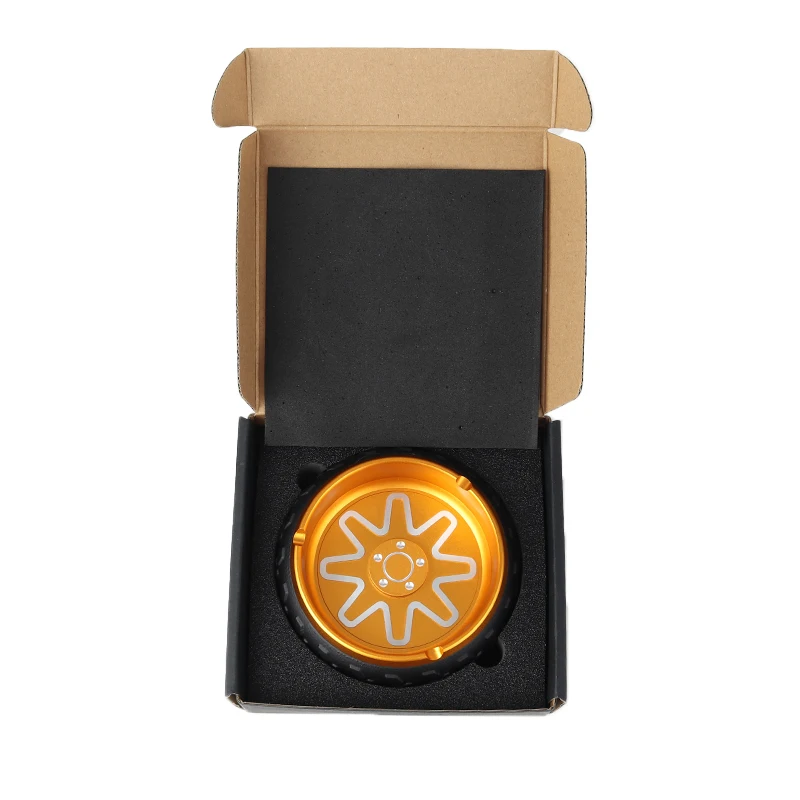 RUKIOO Tyre Unique Style Metal Shape Retro Style Wholesale Cigarette Ashtray Custom smoking Accessories