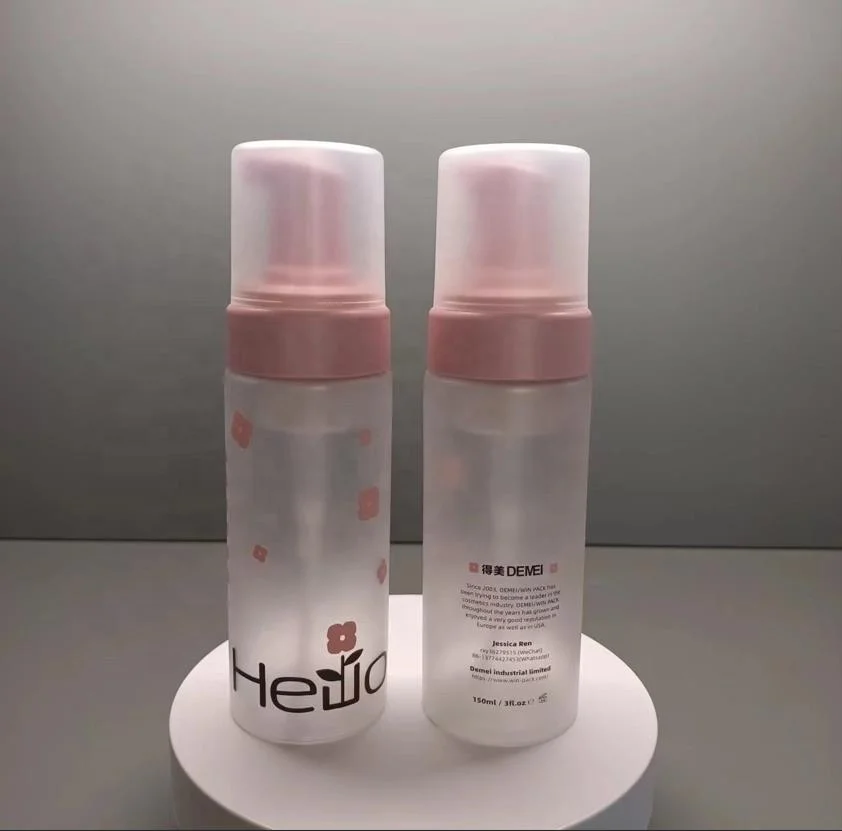 150ml Custom Made Plastic PCR Foam Pump Bottle Foam Soap Bottle Cleanser Pump Dispenser Packaging for Cosmetics Glass Classical