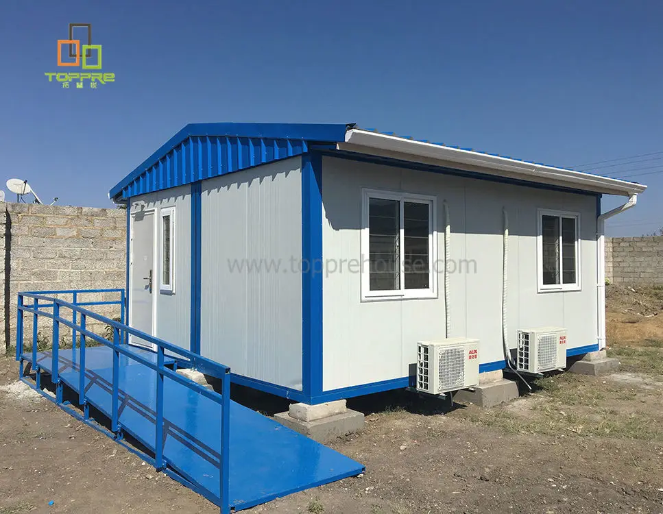 Movable Prefab Eco Container Units Prefab Apartment Tiny Houses for Ethiopia Cheap Prefab Houses Light Steel Structure Flat Top