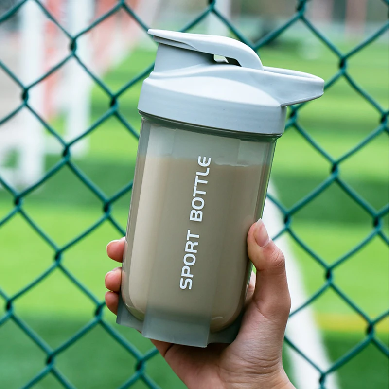Sports Water Bottle Ball without BPA Free Custom Protein Shaker and Metal Wholesale Hot Sale Outdoor 500ml OEM Logo Cylindrical
