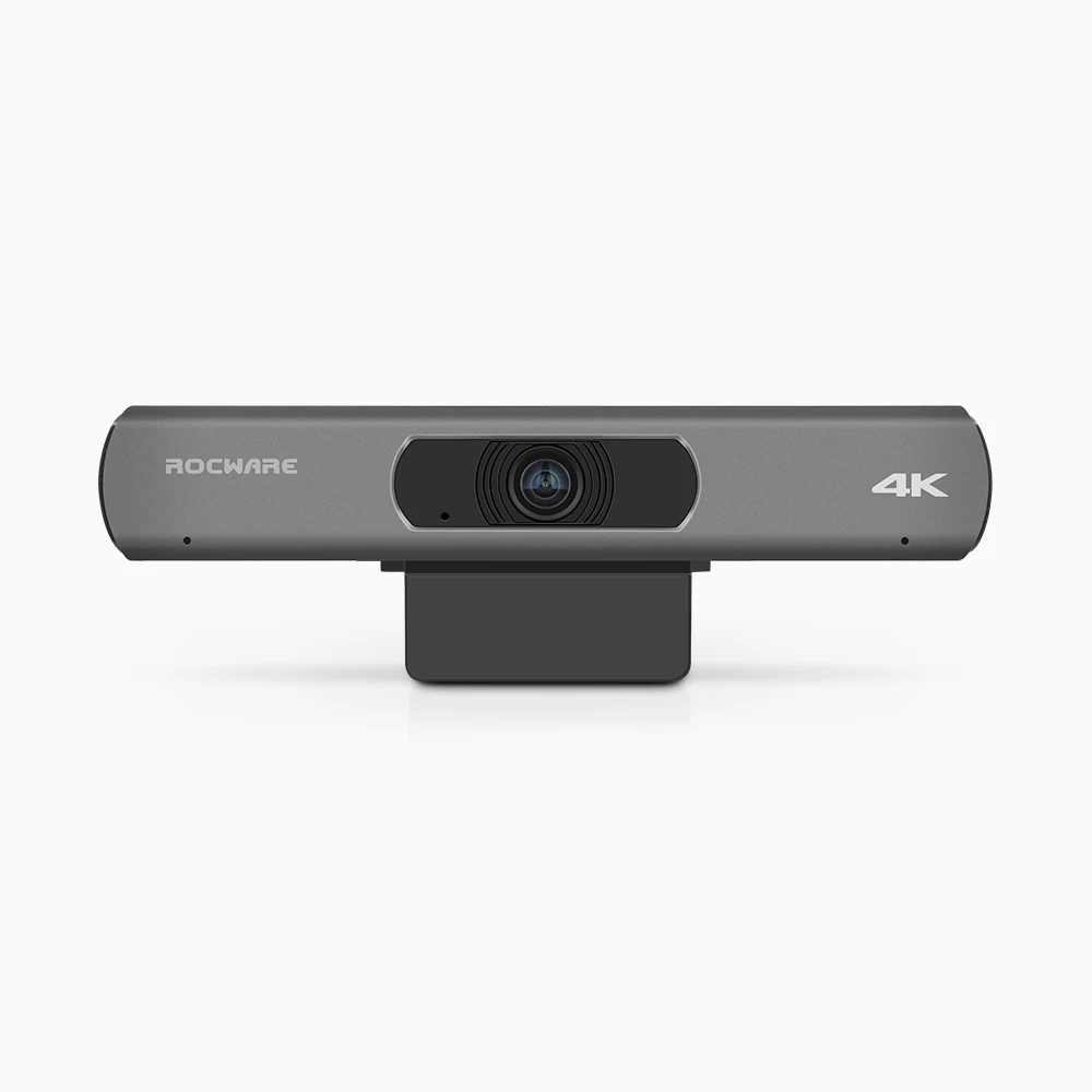 Rocware 4K ultra eptz webcam Google meeting USB Camera 120 degree 8x zoom hd speaker tracking webcam AI human body tracking cam