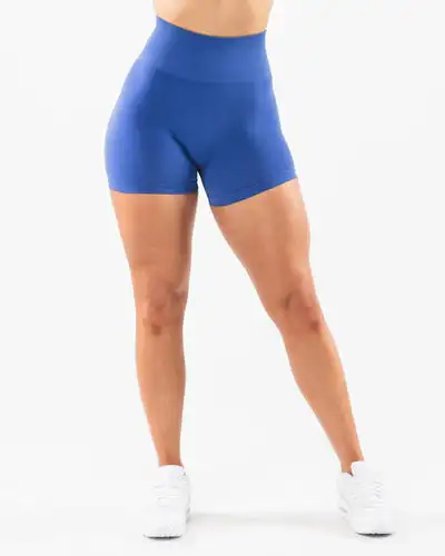 Free Sample Alphalete Supplier Seamless Solid color Fitness NEW Yoga Amplify  Shorts