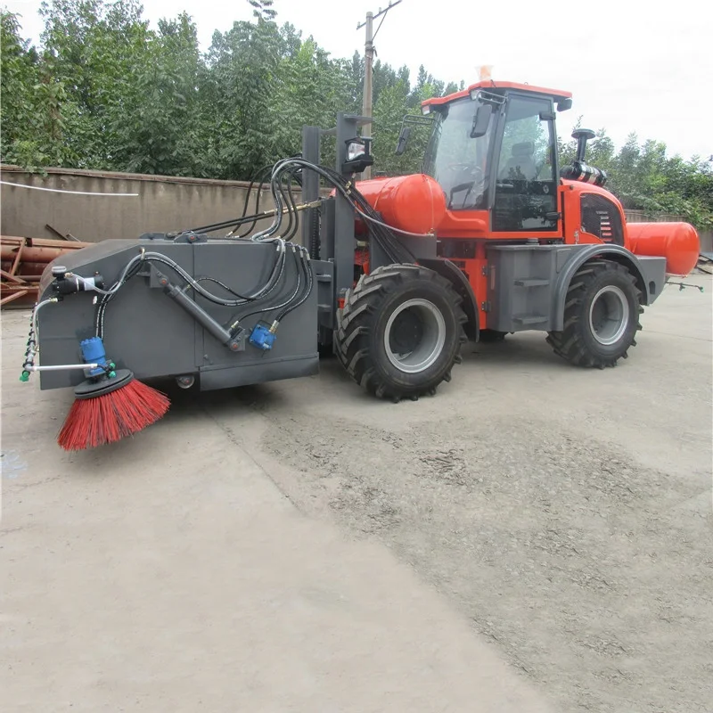 5200Kg Construction Works Wheel Loader Street Floor Special Road Sweeper