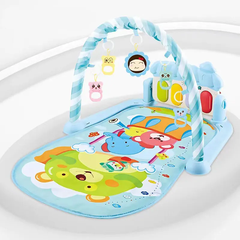 JXB Best Seller Lighting Keyboard Baby Fitness Rack Music Pedal Piano Baby Gym Multi Functional Fitness Rack Baby