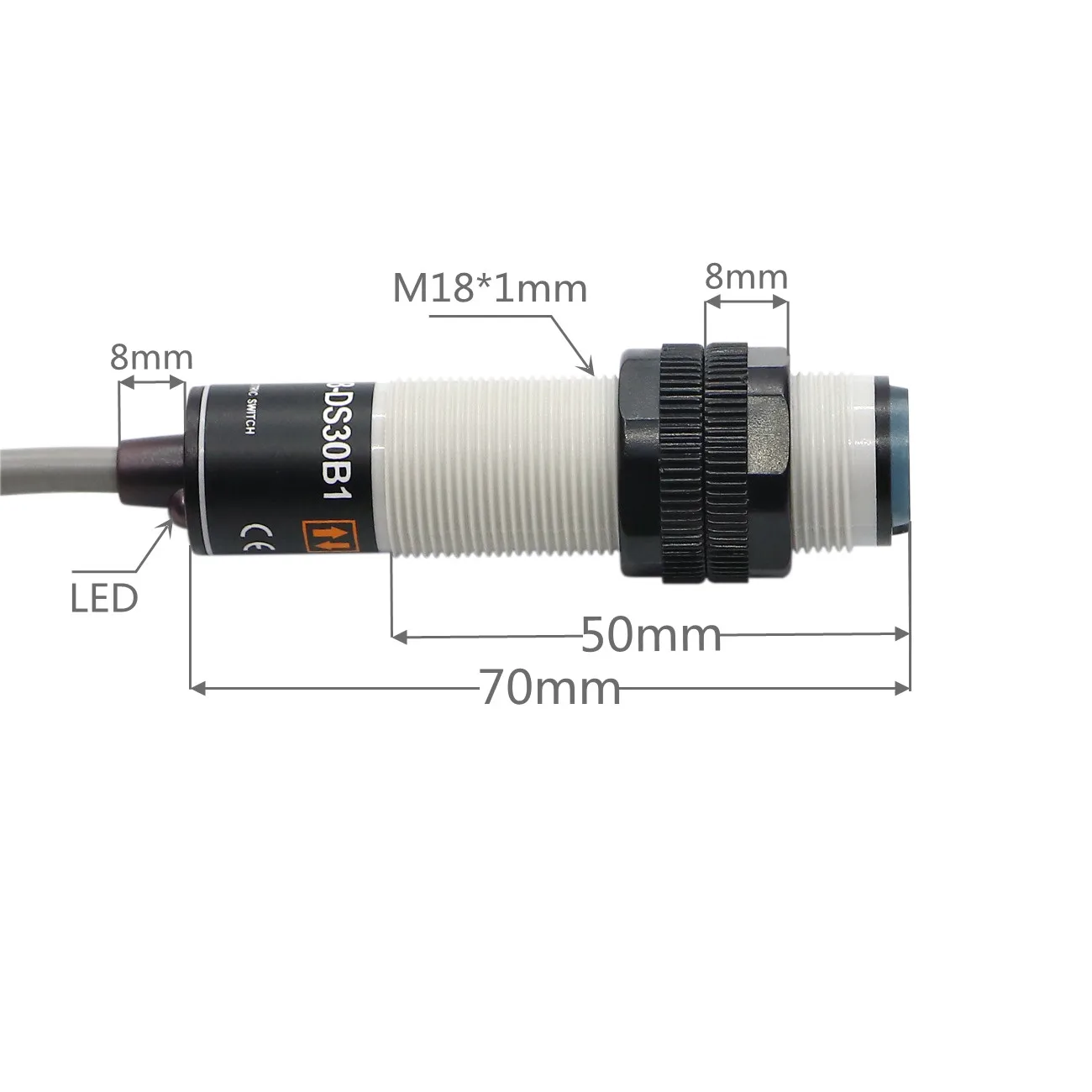 Инфракрасный M18 ER18-DS30B2 PNP NC фотоэлектрический датчик упаковочная машина