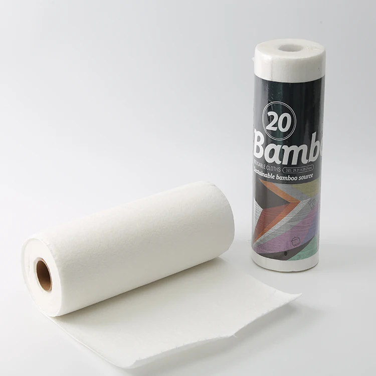 Reusable Bamboo Towels Home Kitchen Paper Towel Washable Dish Cloths Washing Towel