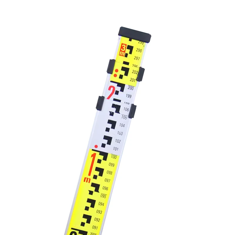 3-meter tower ruler extra thick national standard export ruler level gauge extendable scale Leveling Staff