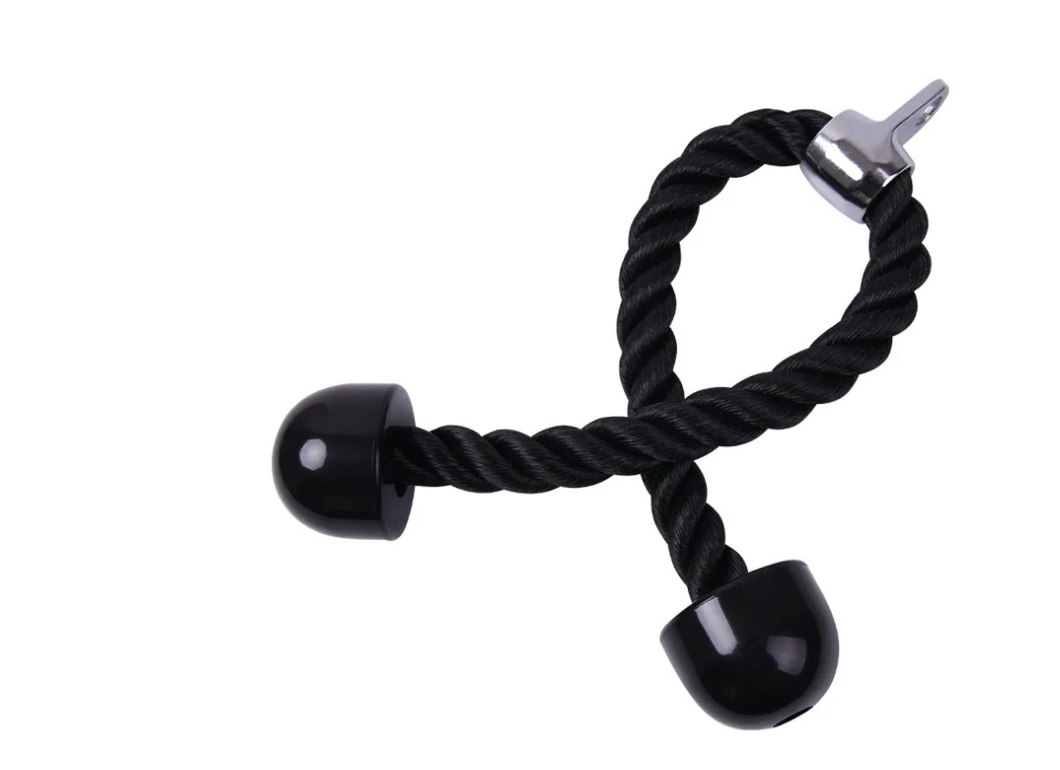 High Pull Down Sitting Rowing Pull Rod Fitness  Heavy Duty Pull Down Fitness Training Nylon Single Grip Tricep Rope