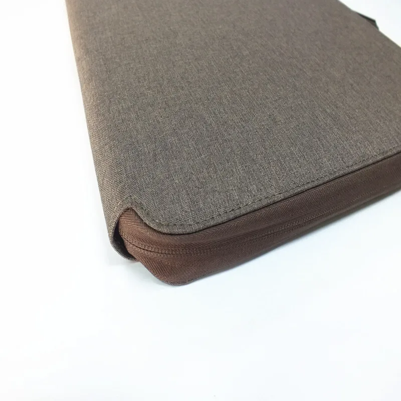 Professional Executive waterproof Business Resume Portfolio Padfolio Organizer with Zipper, Card Holders, Document Folder-Brown