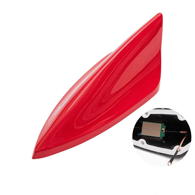 Hole-free decorative universal car accessories shark fin antenna with signal radio dedicated