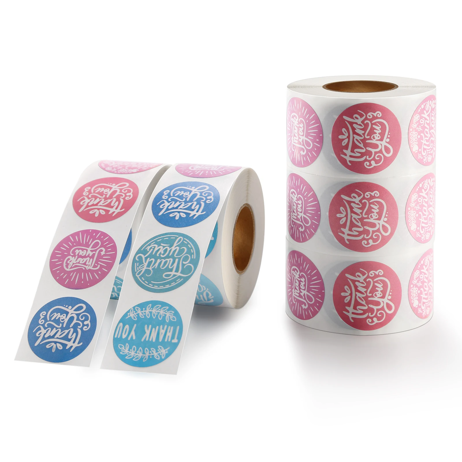25mm Thank you Label Round Label For Packing Gift Parcel For Small Business Free Samples