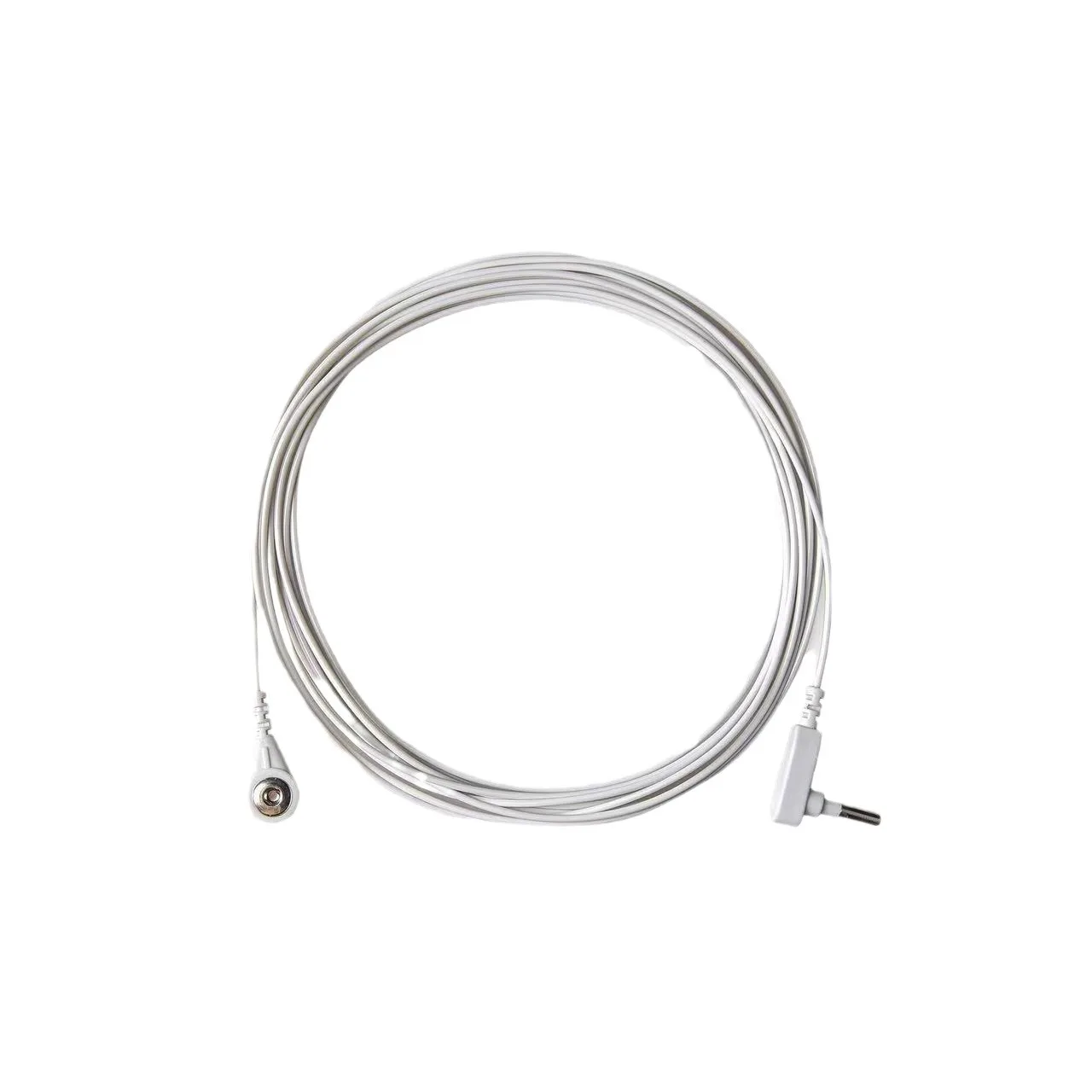 4.5m 15ft earthing grounding Straight cable earthing grounding cord white PU grounded earth wire