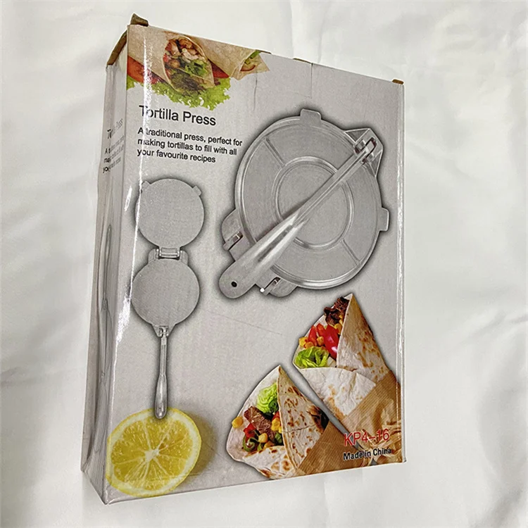Kitchen Tortilla Maker Press Aluminium Dough Meat Press Maker Bakeware Tools Tortilla Pancake Pie Tools Baking Accessories 8'
