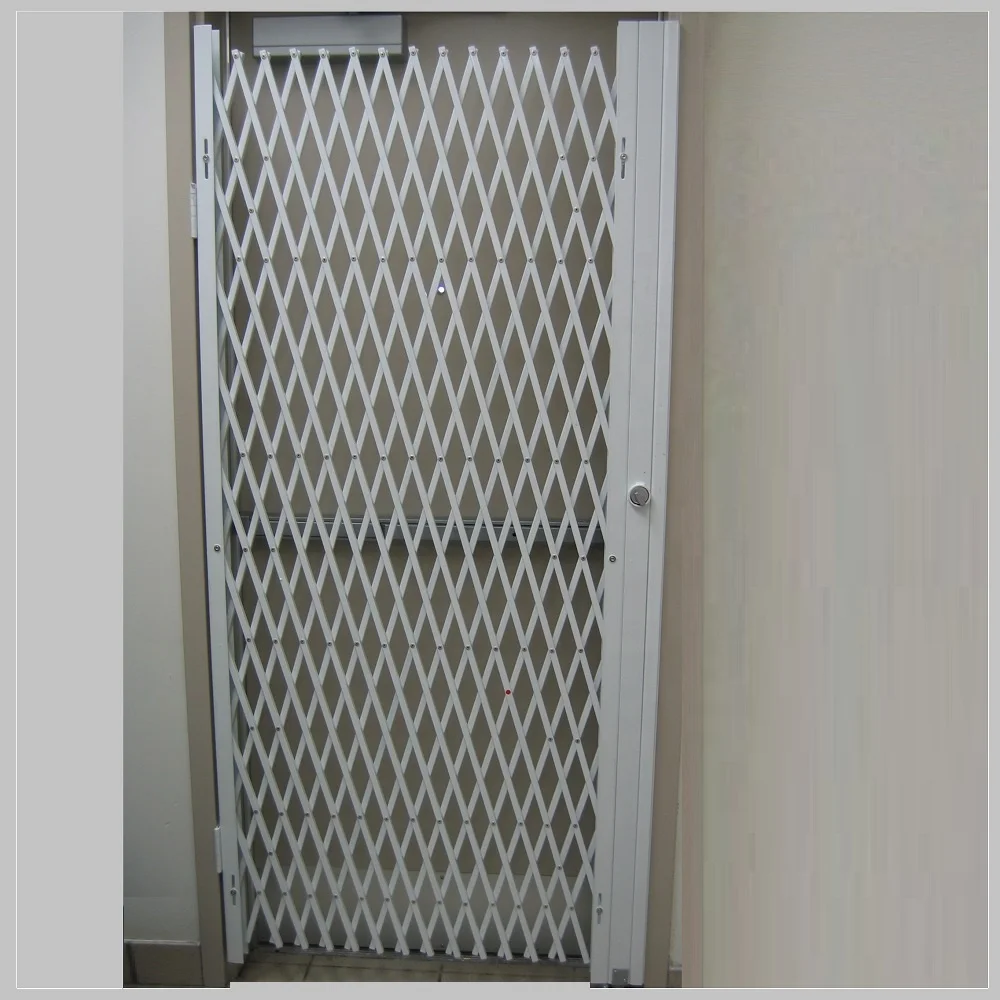 Garden Security Gate Expandable Fence Barrier Safety Aluminum Expandable Barrier Durable Aluminium Fence Rust Pet Indoor Outdoor