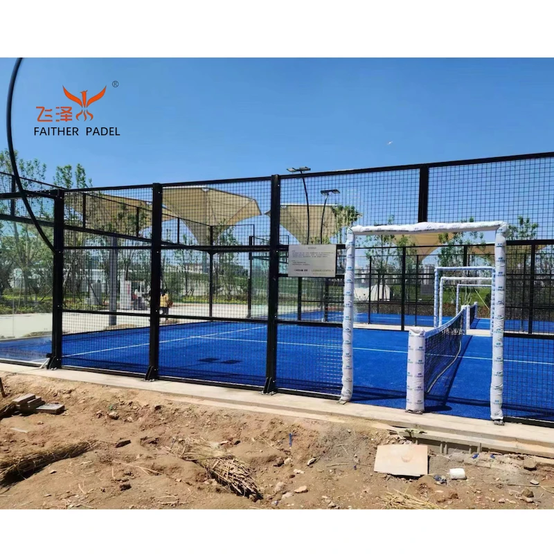Pioneer Manufacturer in China Specialized on Padel Courts Panoramic Paddle Tennis to Padel Clubs for Training and Competition