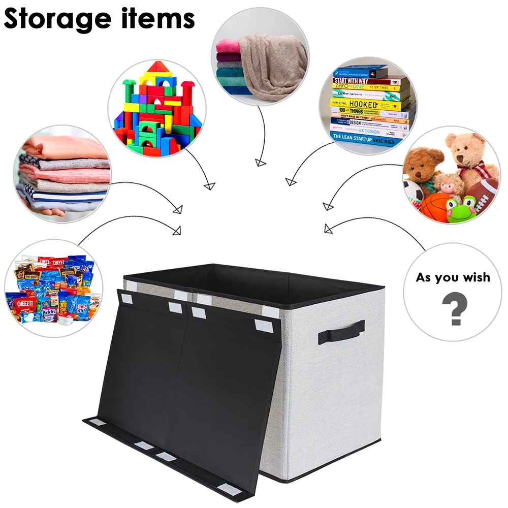 Most Popular Top Quality Stand Collapsible Storage Box Organizers for Kids Toys Organization