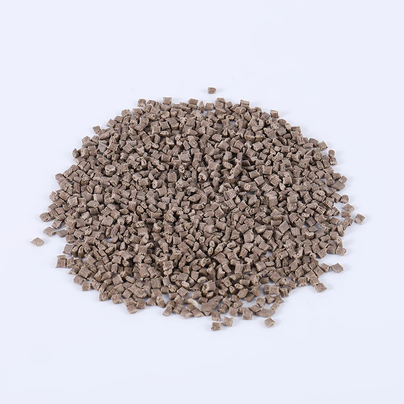 PPS/PTFE Brown Granules Modified Plastic Raw Material For Electronic Microelement