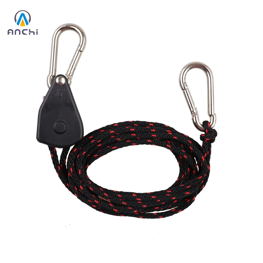 Stock 2m 1/8 rope ratchet hanger with metal gear 65kgs