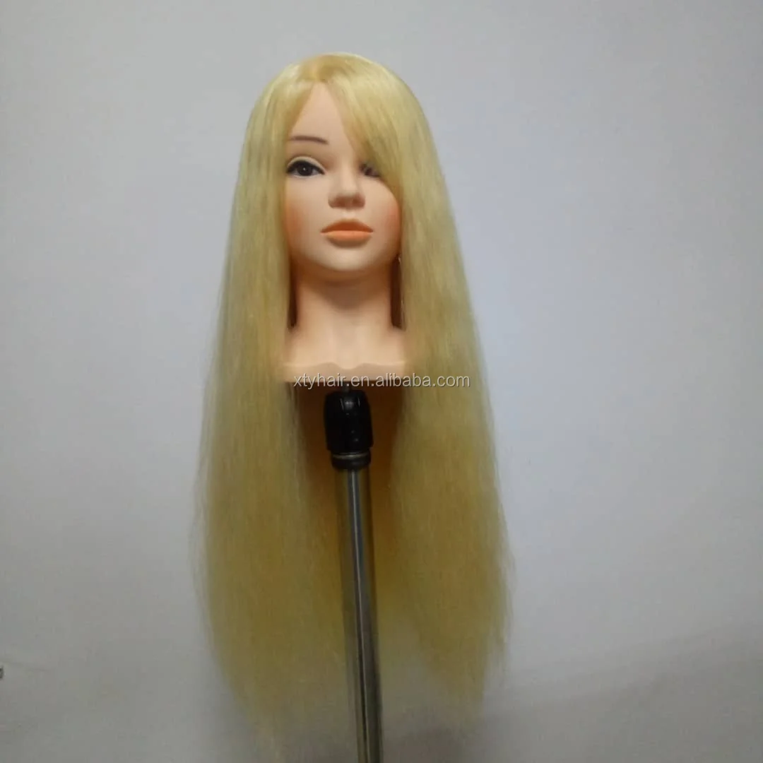 Popular mannequin head for wig display mannequin training head with human hair training mannequin head