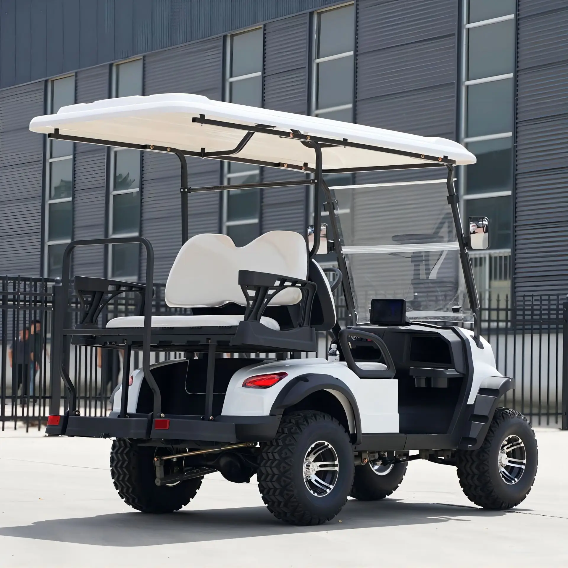 4 Seat 2+2 Electric Golf Cart Customized 48V Prices Electric Golf Car Golf Cart Accessories Rear Seat Kit