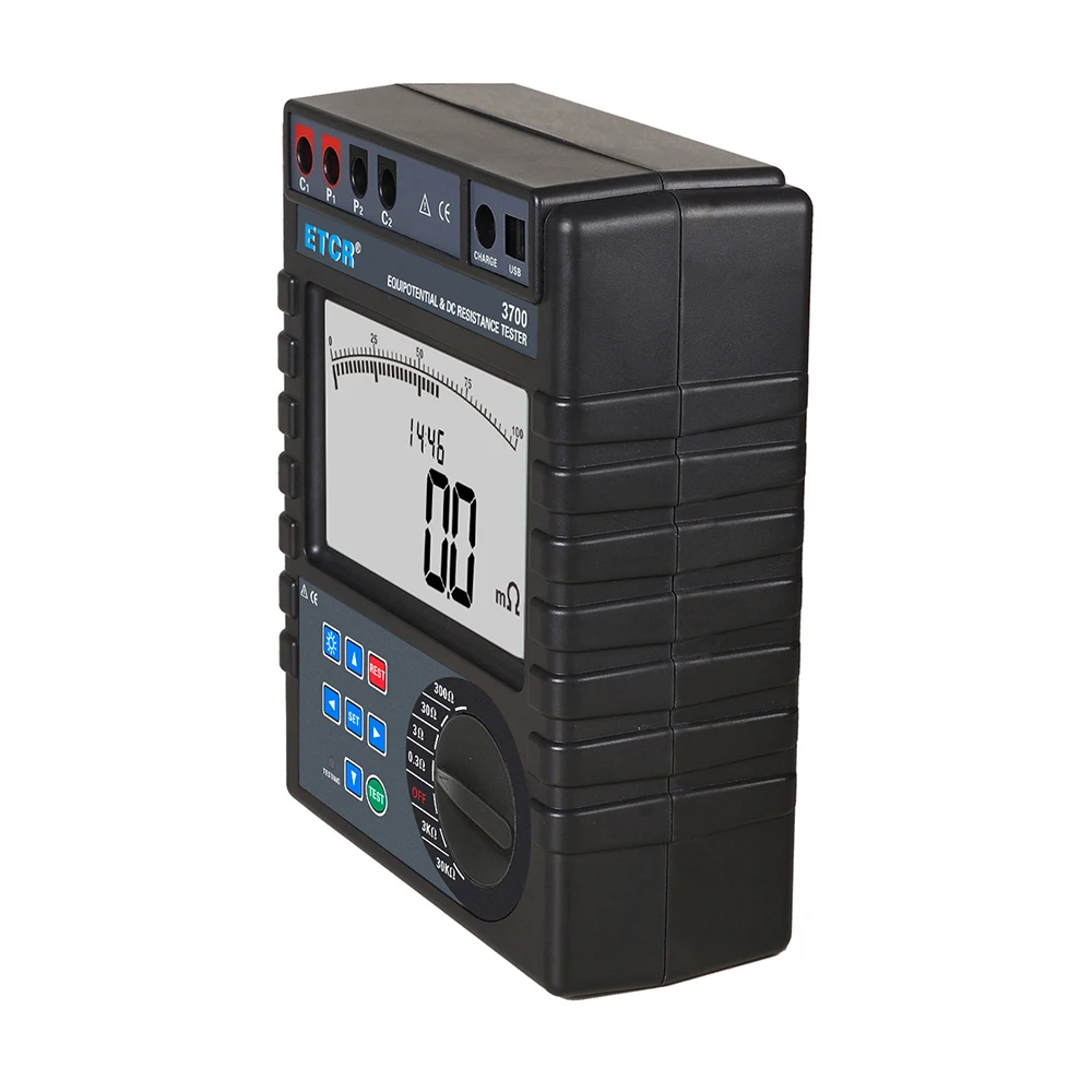 Etcr3700 Supper Large Lcd Display Dc Winding Insulation Resistance Tester