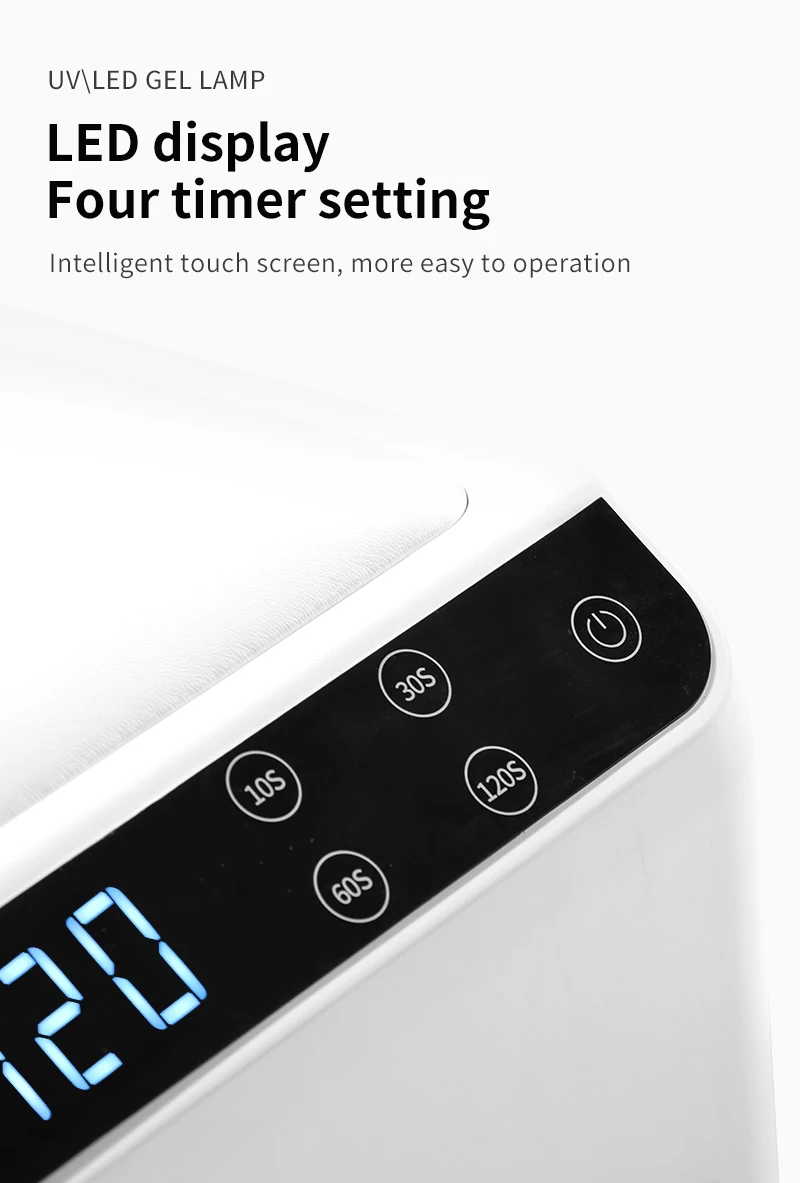New Arrival Hot Sale 2 in 1 UV Led Manicure Lamp and L6 Scope Pillow Nail Lamp for Nail Desk 72W Double Hands Manicure Nail Lamp