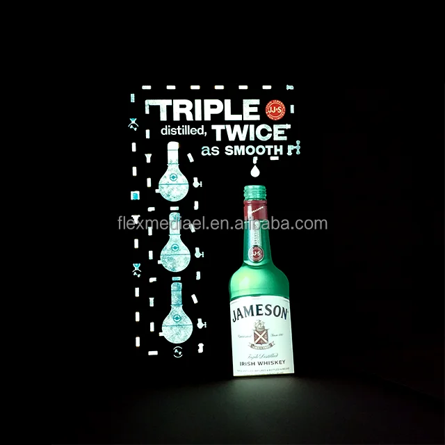 vivid effect el panel light up Shoes box luminous poster for birthday party for gift box for wedding for celebration