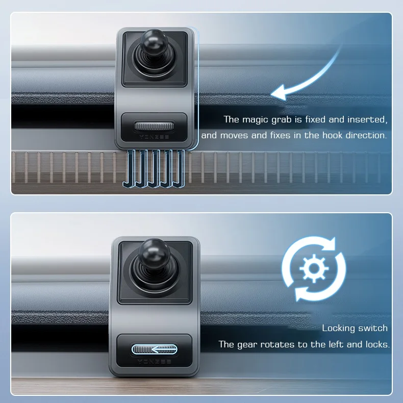 Suitable for Tesla model3/Y vacuum suction cup wireless charging car bracket hovering screen adsorption car phone holder