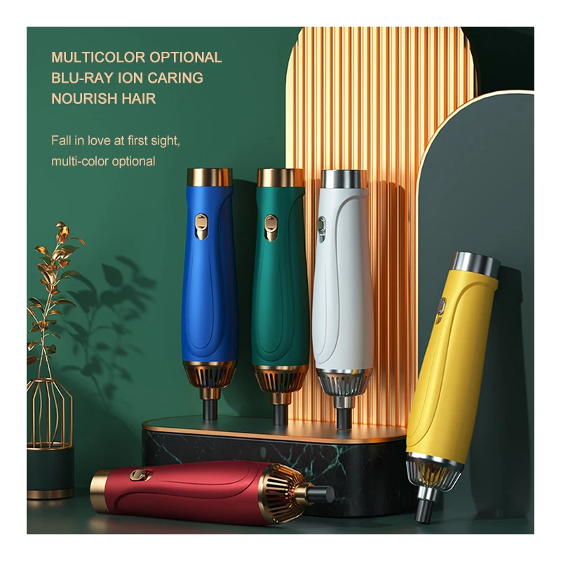 Best Selling 3 In 1 Styling Comb Rotate Hair Curling Iron 360 Degree Rotation Electric Straight Hair Dryer Brush