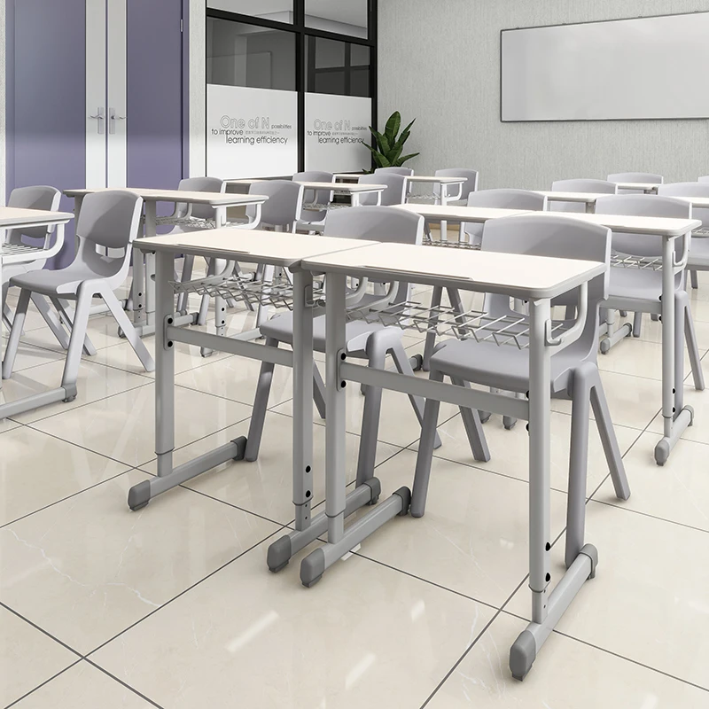 Stylish School Chair School Classroom Desk And Chair Set Adjustable Seat Height Function