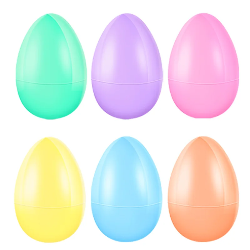 Wholesale Easter Ornaments Plastic Eggs In Assorted Colors Perfect Size Easter Egg For Candy and Crafts
