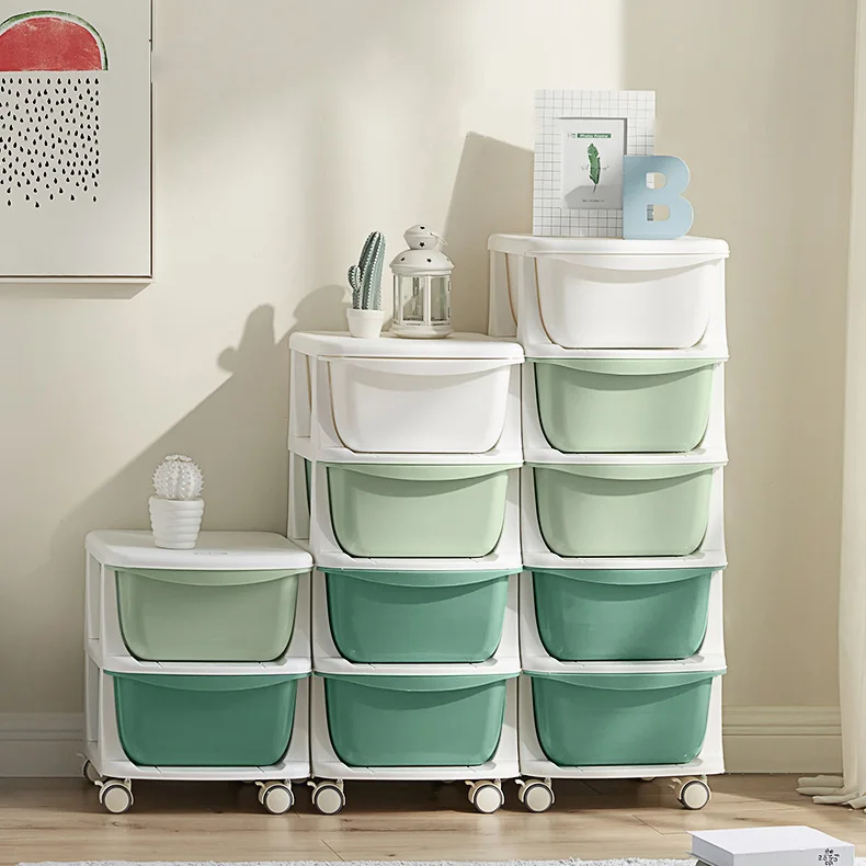 KUB 2020 Дети 2 слоя ящик для хранения косметики ящик для хранения дома для хранения детских игрушек одежда куб ящики для хранения багажа