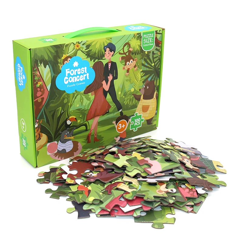 kids Children enlightenment early education toy baby iq brain teaser puzzle custom printing wholesale jigsaw game manufacturers